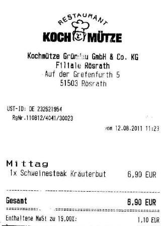 pstm Hffner Kochmtze Restaurant